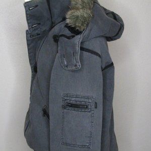 FCUK xs womans jacket with fur around hood